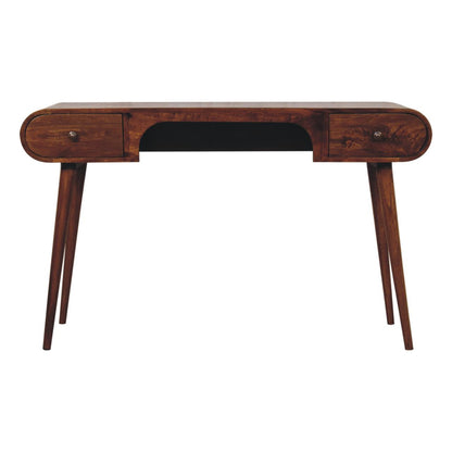 Chestnut Ridge 2 Drawer Arch Writing Desk