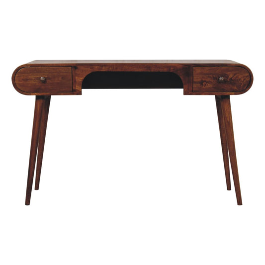 Chestnut Ridge 2 Drawer Arch Writing Desk