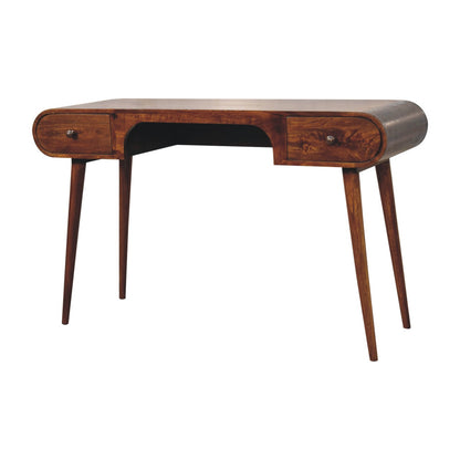 Chestnut Ridge 2 Drawer Arch Writing Desk