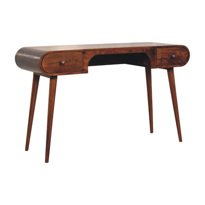 Chestnut Ridge 2 Drawer Arch Writing Desk