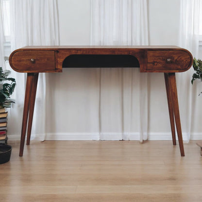 Chestnut Ridge 2 Drawer Arch Writing Desk