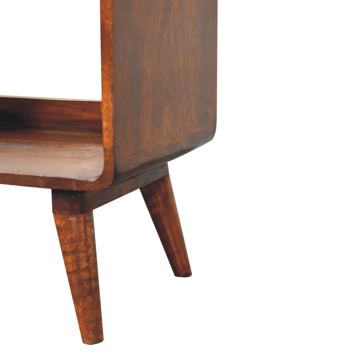 Big Sur Curved Chestnut 2 Slot Media Unit
