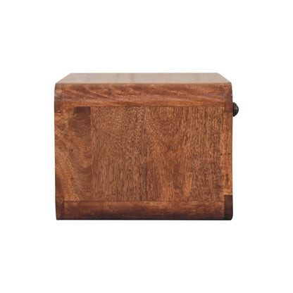 Big Sur Honey Curved 1 Drawer Nightstand