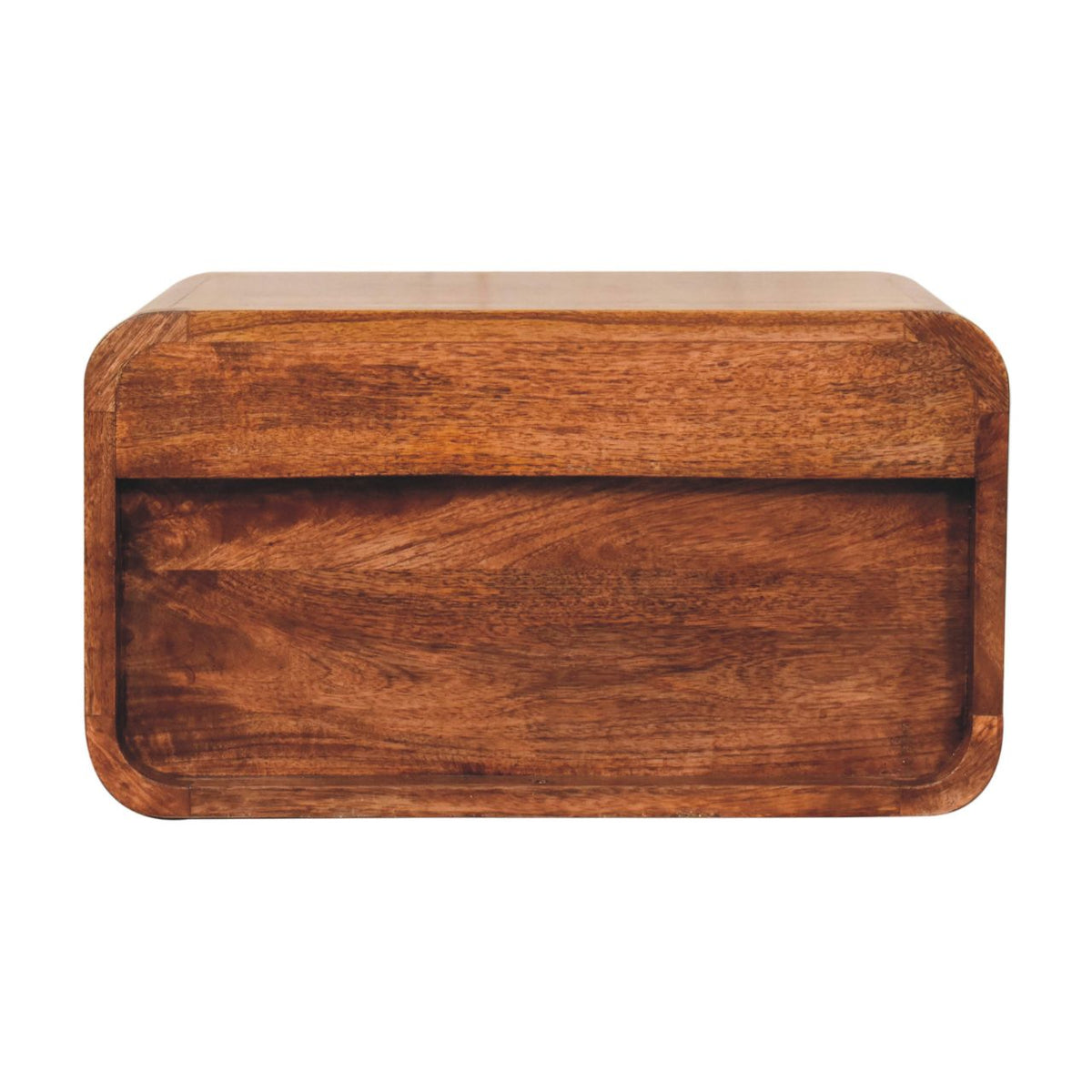 Big Sur Honey Curved 1 Drawer Nightstand