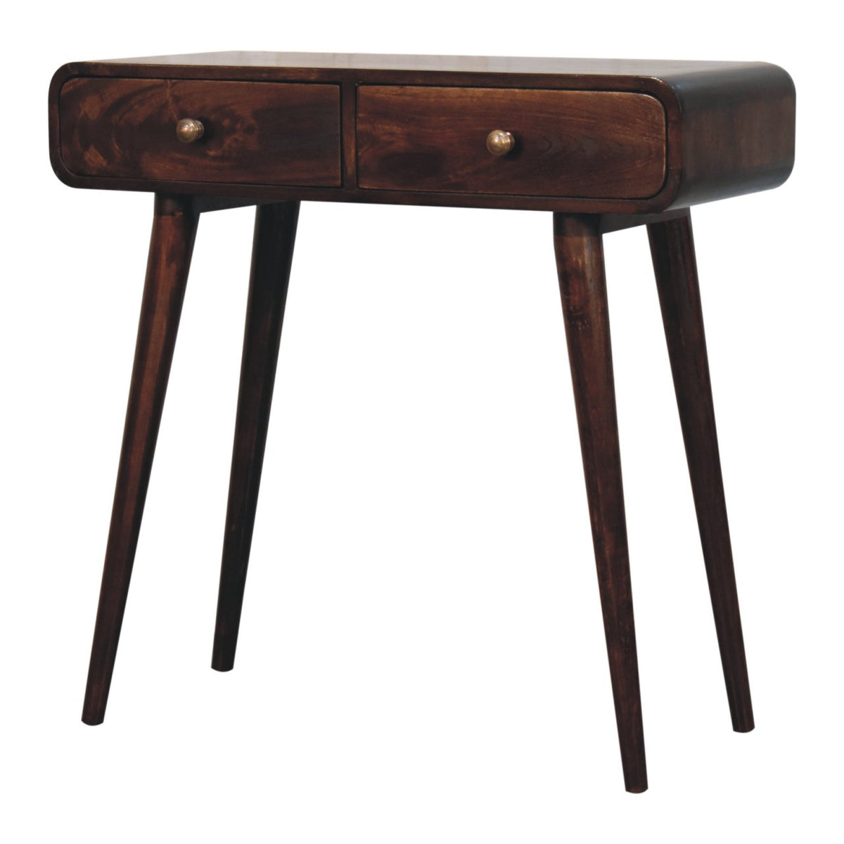 Nashville Walnut Curved Entryway Table