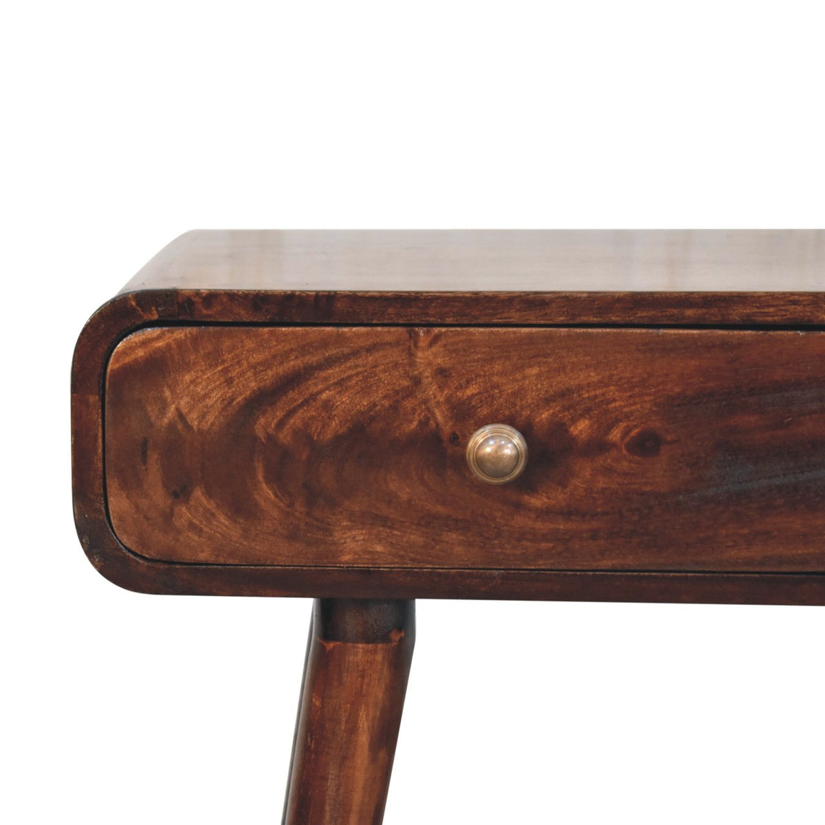 Nashville Walnut Curved Entryway Table