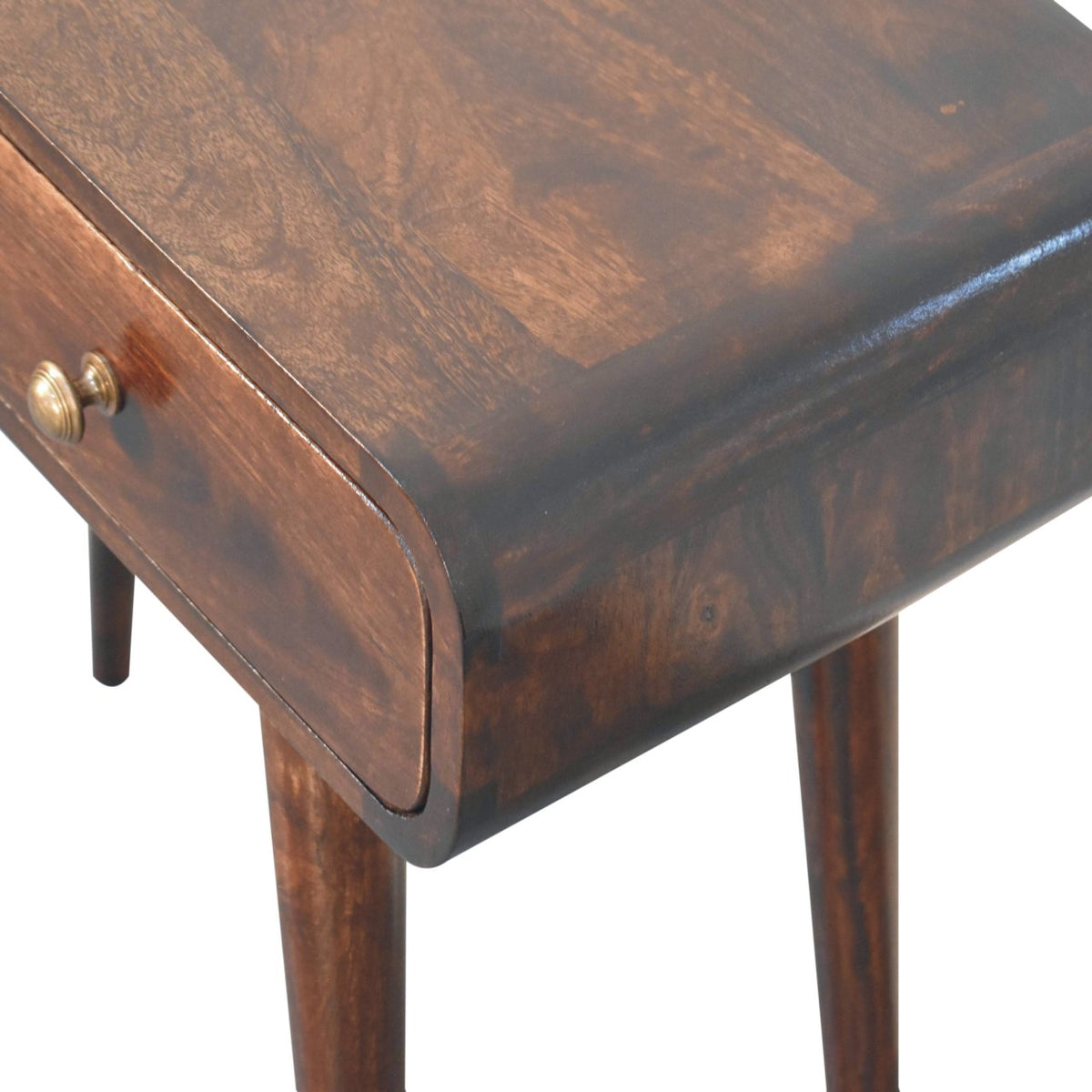 Nashville Walnut Curved Entryway Table