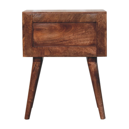 Marfa Honey Bone Inlay 2 Drawer Nightstand