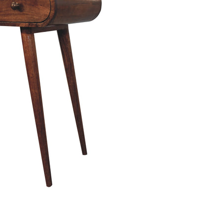 Carmel Round Wood Dressing Table Vanity