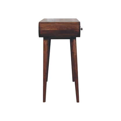 Carmel Round Wood Dressing Table Vanity
