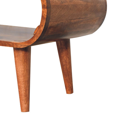 Lennox Large Caramel Open Shelf Coffee Table