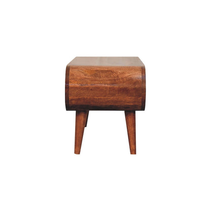 Lennox Large Caramel Open Shelf Coffee Table