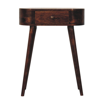 Small Albion Walnut 1 Drawer Slim Console