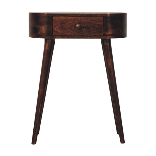 Small Albion Walnut 1 Drawer Slim Console