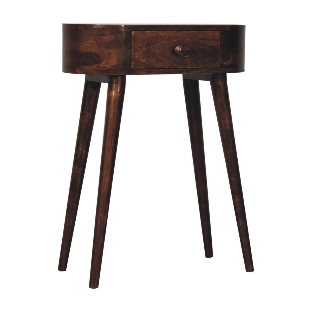 Small Albion Walnut 1 Drawer Slim Console