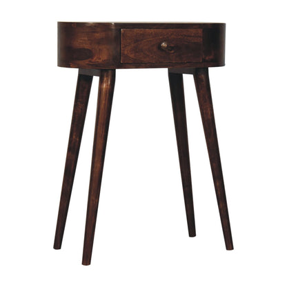 Small Albion Walnut 1 Drawer Slim Console