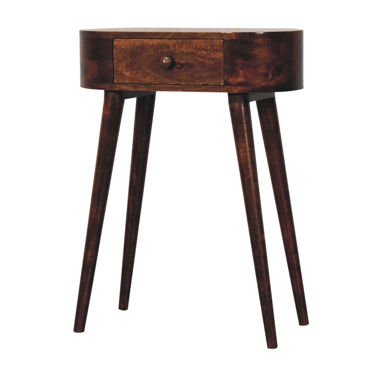 Small Albion Walnut 1 Drawer Slim Console