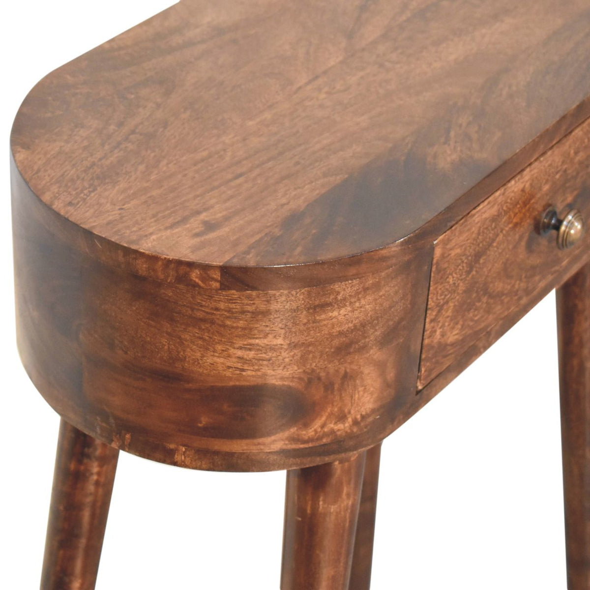 Small Albion Walnut 1 Drawer Slim Console
