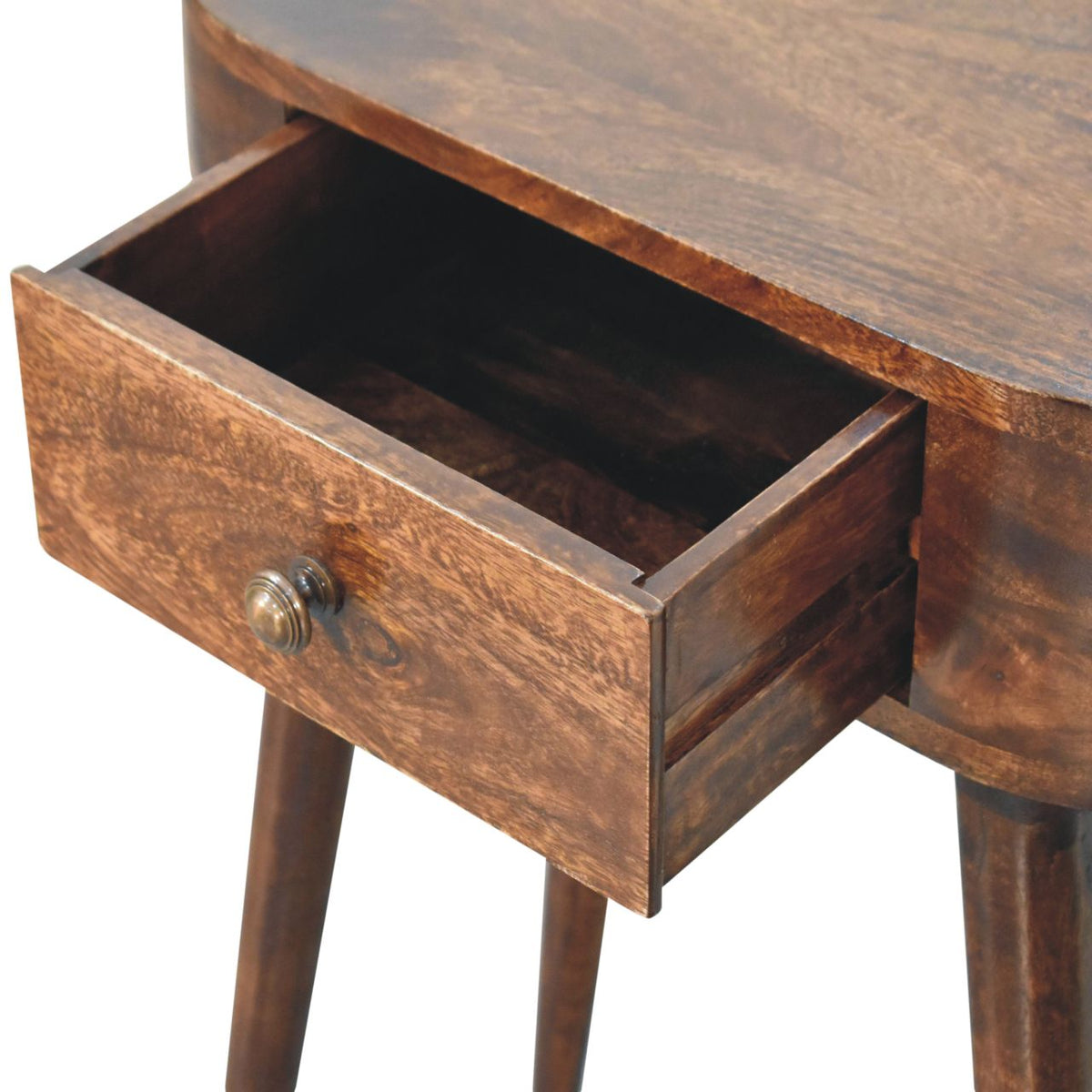 Small Albion Walnut 1 Drawer Slim Console