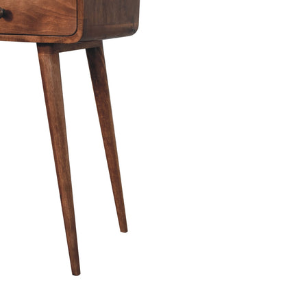 Nashville Curved Honey 2-Drawer Console