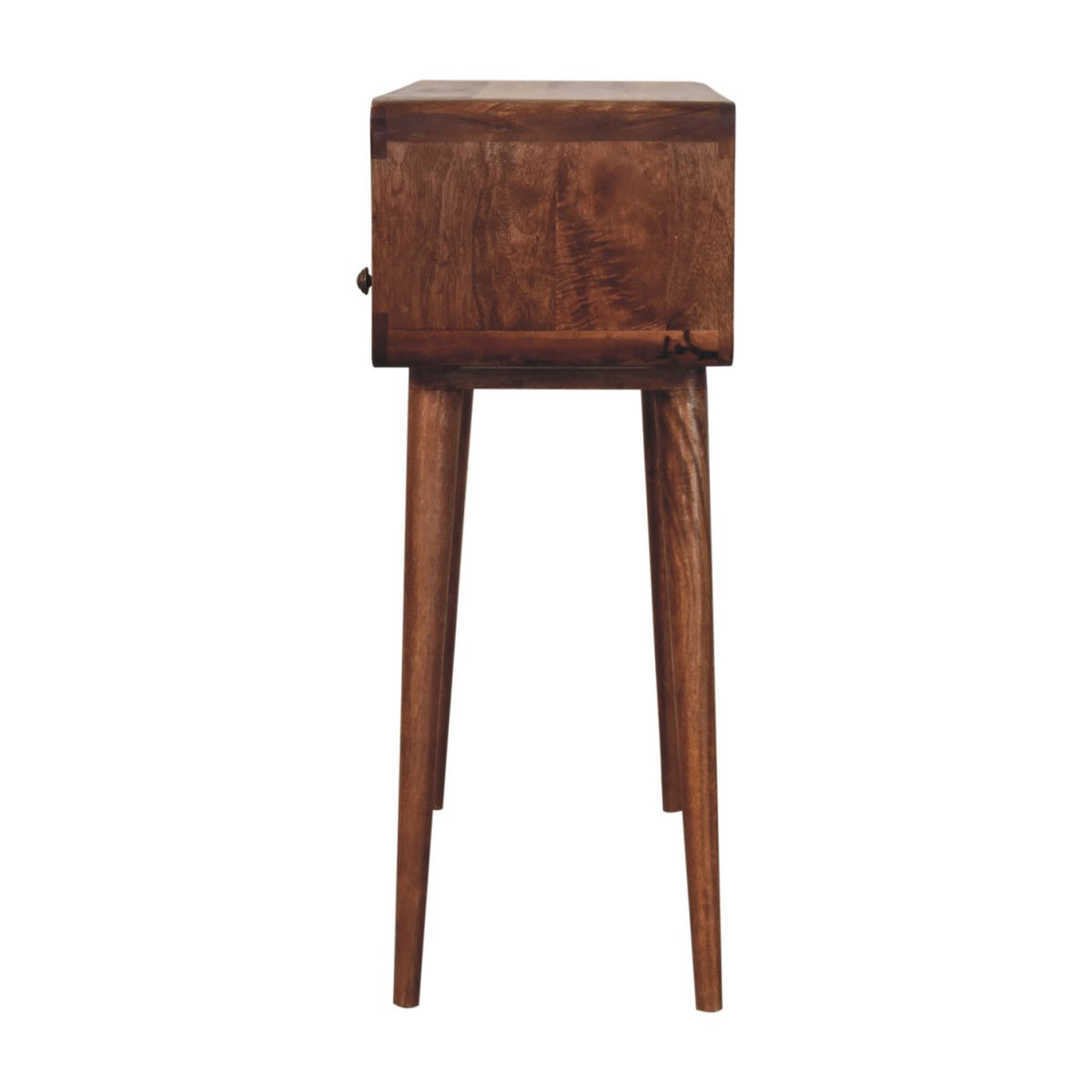 Nashville Curved Honey 2-Drawer Console