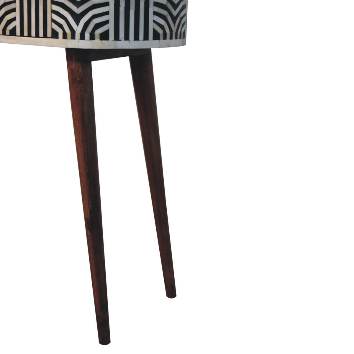Marfa Honey Bone Inlay Narrow Console Table