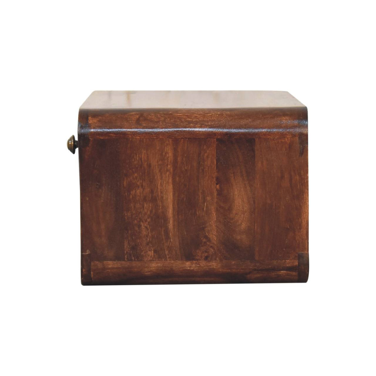Big Sur Curved Walnut 1 Drawer Nightstand