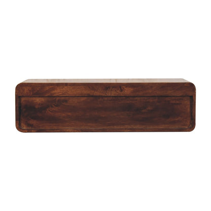 Walnut Open Floating 2 Console Table