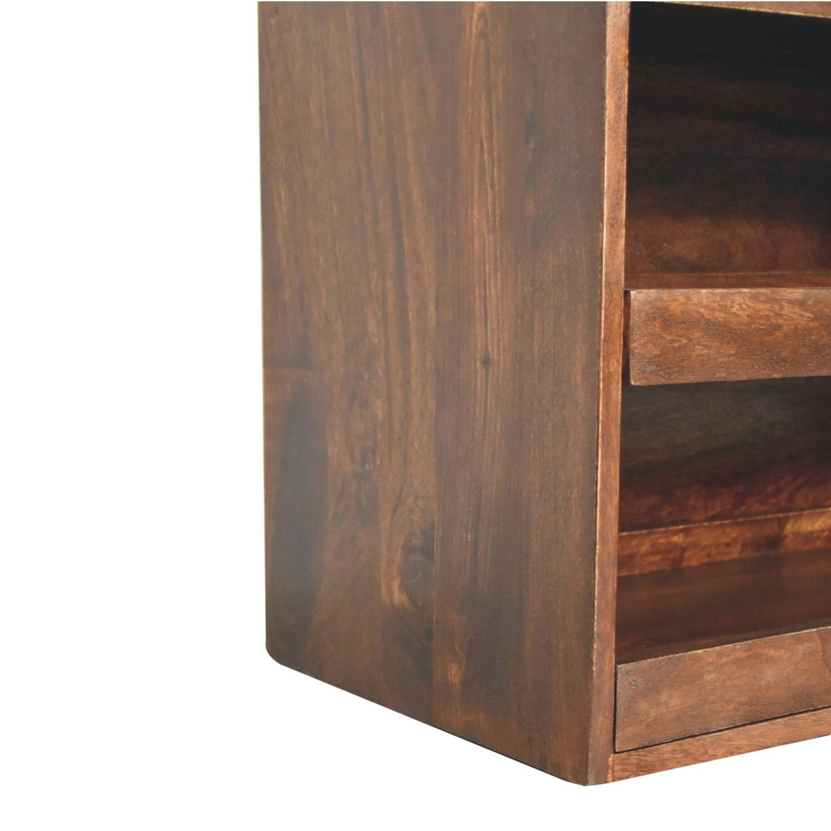 Montecito Walnut Shoe Storage Bench