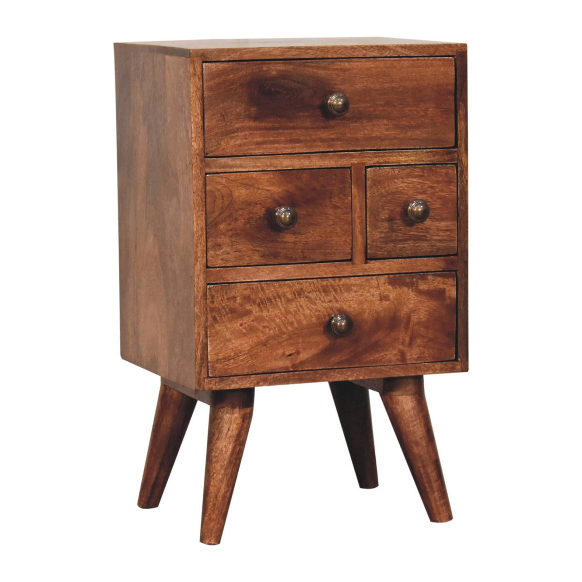 Carmel 4 Drawer Nordic Wood Nightstand