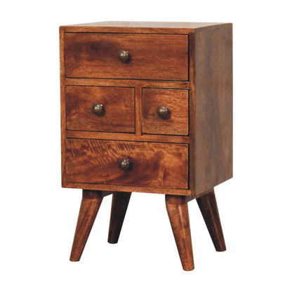 Carmel 4 Drawer Nordic Wood Nightstand
