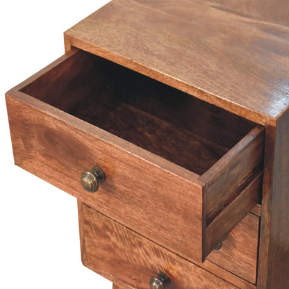 Carmel 4 Drawer Nordic Wood Nightstand