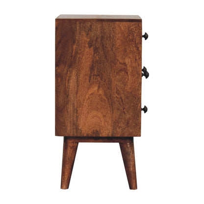 Carmel 4 Drawer Nordic Wood Nightstand
