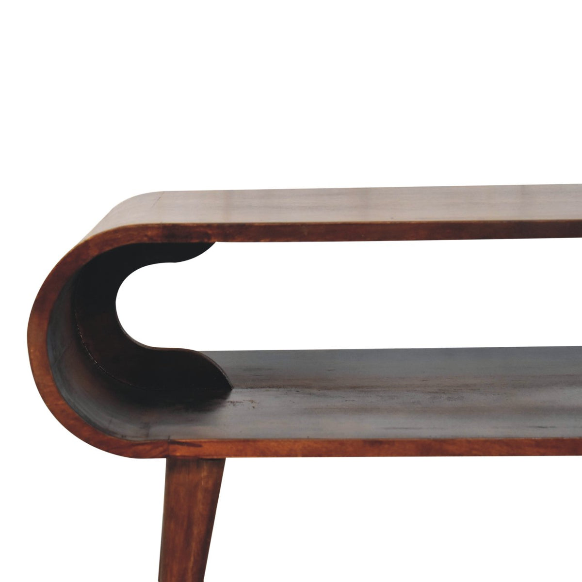 Lennox Walnut Open Shelf Coffee Table