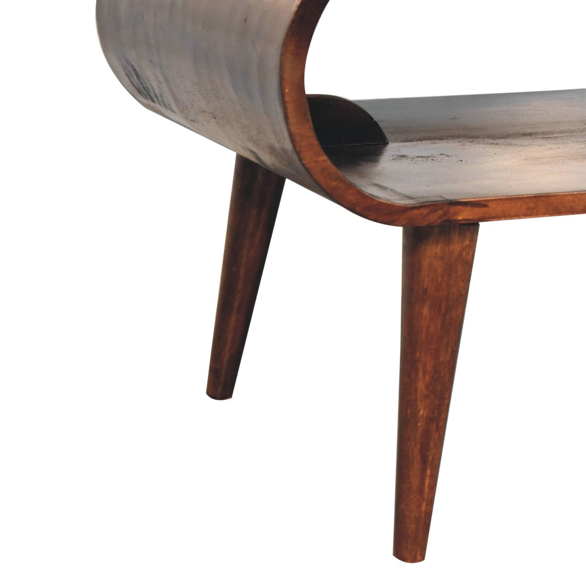 Lennox Walnut Open Shelf Coffee Table