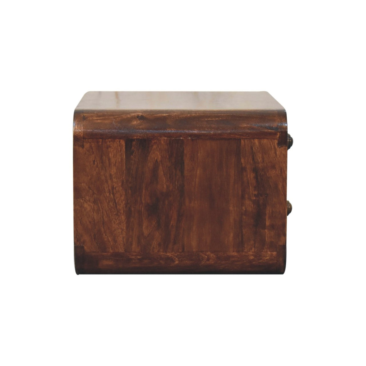 Big Sur Curved Walnut 2 Drawer Nightstand