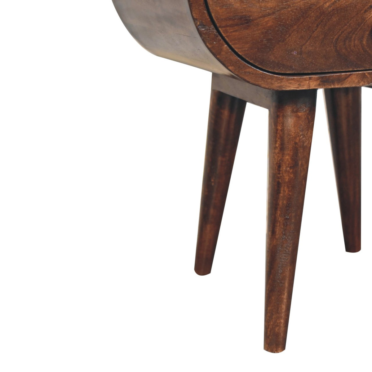 Montecito Walnut Circular Nightstand