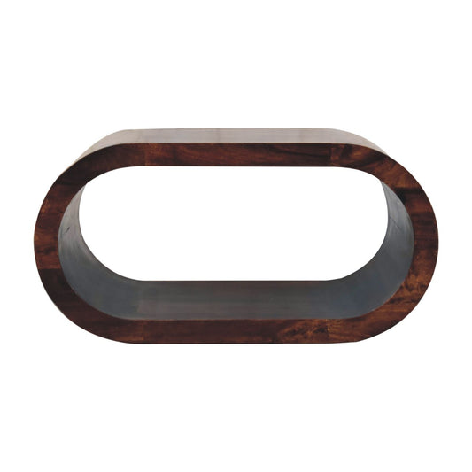 Lennox California Walnut Open Coffee Table