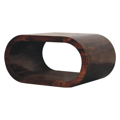 Lennox California Walnut Open Coffee Table