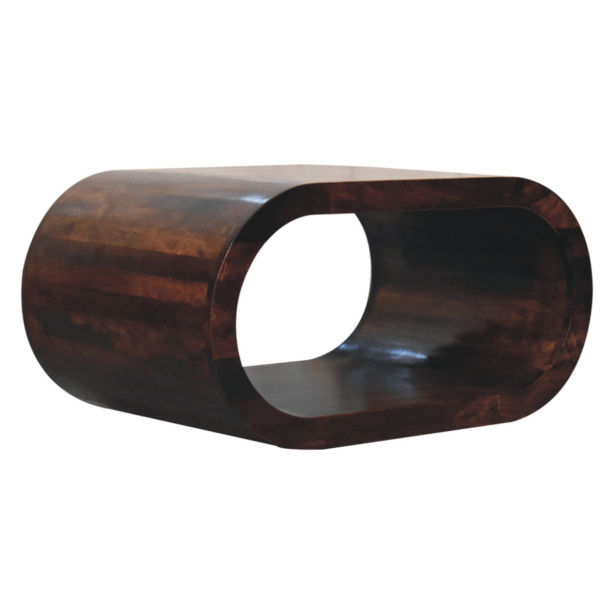 Lennox California Walnut Open Coffee Table