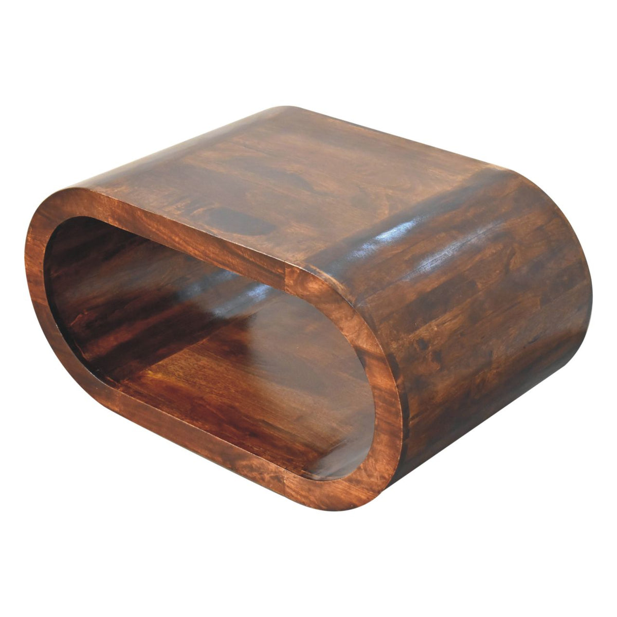 Lennox California Walnut Open Coffee Table