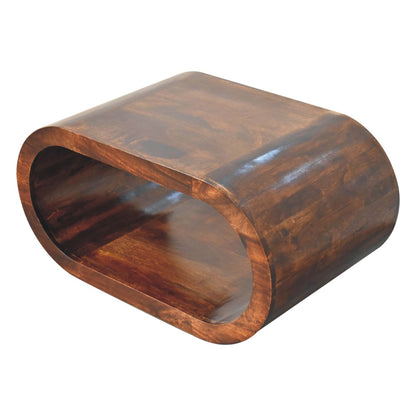 Lennox California Walnut Open Coffee Table