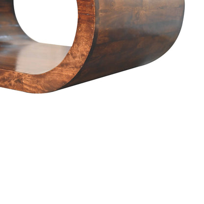 Lennox California Walnut Open Coffee Table