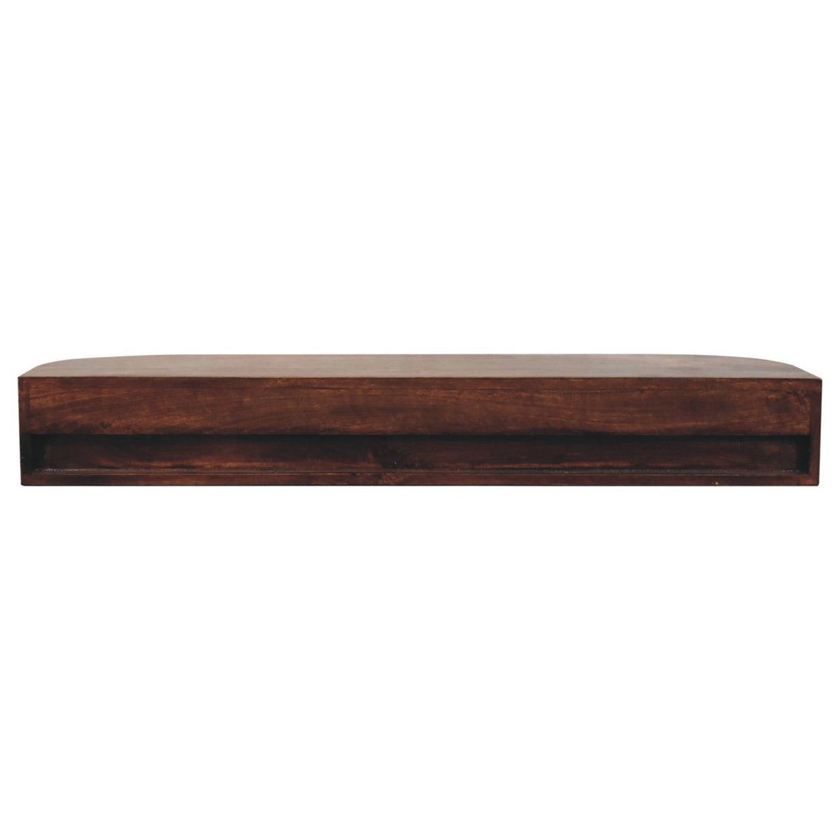 Arcadia Chestnut Curved Floating Console