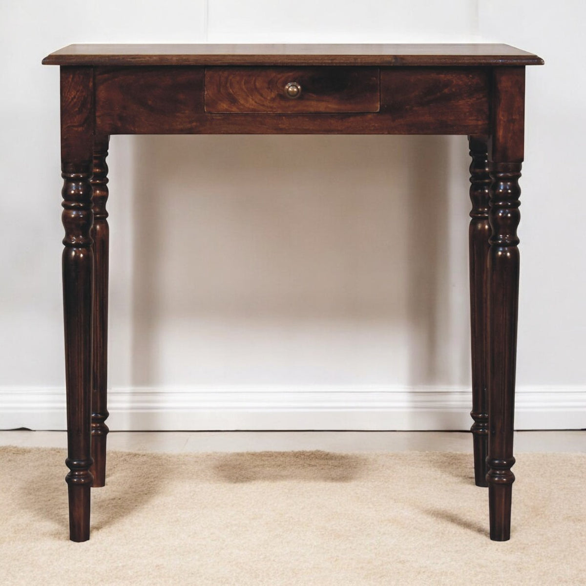 Charleston Walnut 1 Drawer Wood Writing Desk