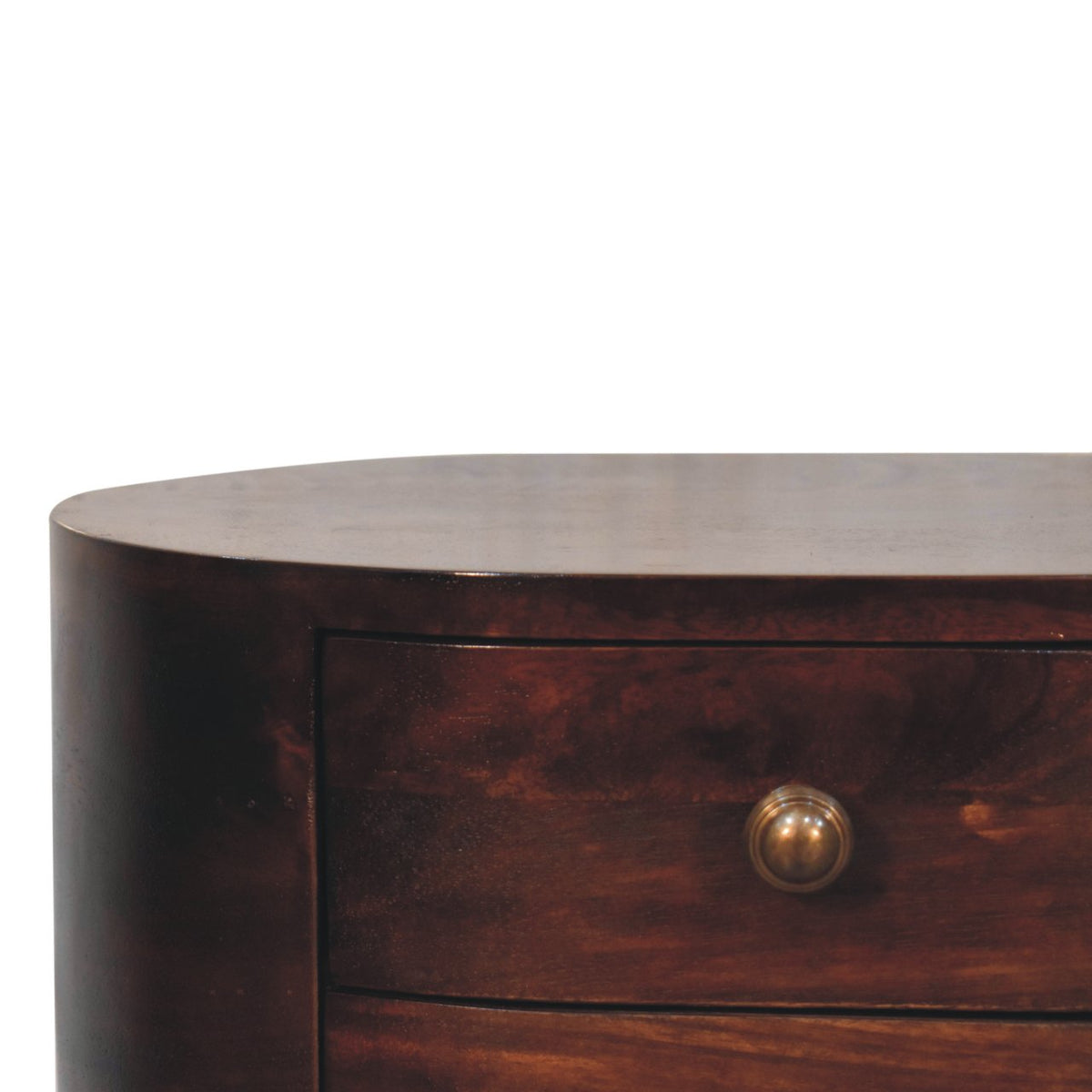 Montecito Walnut Curved Nightstand