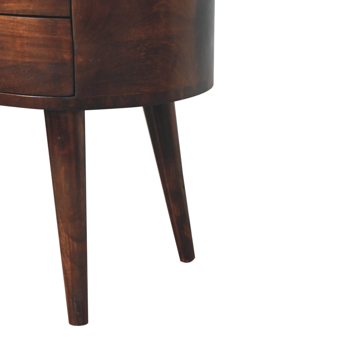 Montecito Walnut Curved Nightstand