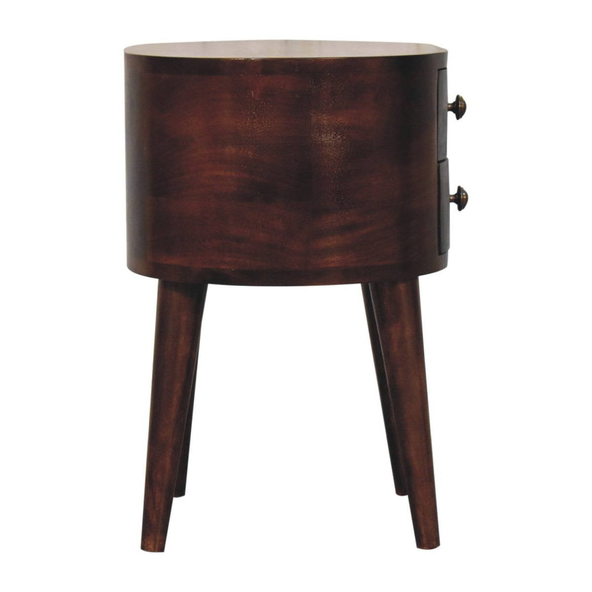 Montecito Walnut Curved Nightstand