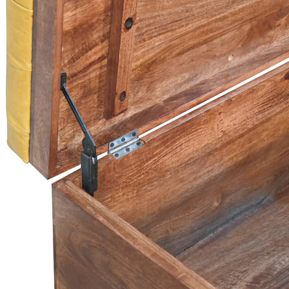 Sutton Buffalo Leather Honey Caramel Storage Trunk