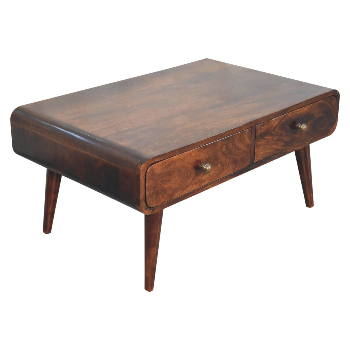 Nashville Walnut Curved Coffee Table